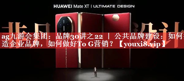 品牌30讲之22 ｜ 公共品牌建设：如何打造企业品牌，如何做好To G营销？